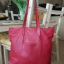 Red Leather Handbag Image 6