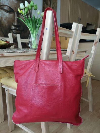 Red Leather Handbag