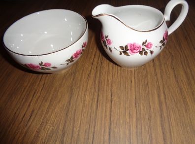 Vintage Sugar Bowl and Jug for Sale
