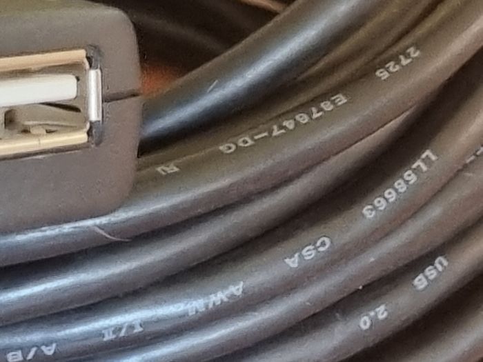 USB 2.0 Active Repeater Cable, specifically a PTC 32Ft (roughly 10 meters) model designed to extend USB signal range