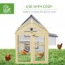Large Chicken Run, Wooden Chicken coop, with Combinable Design - Natural Wood Finish Image 5