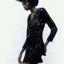 Zara Velvet Blazer Dress Image 7