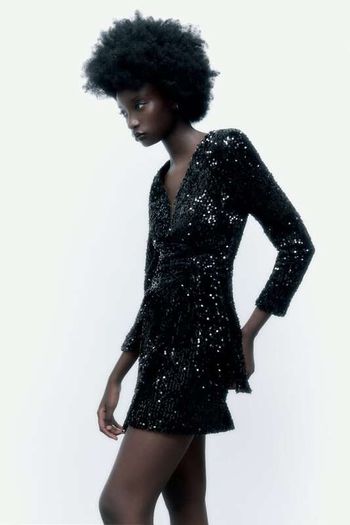 Zara Velvet Blazer Dress