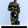 H&M Floral Crop Puff Floral Sleeve Top Small Image 3