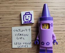lego coltlm2-5 crayon girl, lego movie series