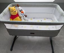 Nested bedside crib