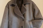Brown shearling jacket