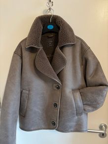 Brown shearling jacket