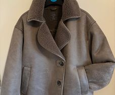 Brown shearling jacket
