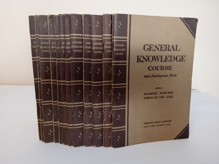 General Knowledge Course and Intelligence Texts (12 Volume Set) Published by Odhams Press, London (HQ767)