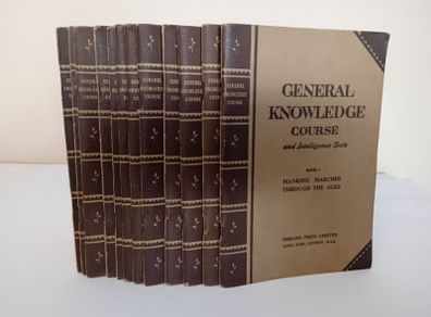 General Knowledge Course and Intelligence Texts (12 Volume Set) Published by Odhams Press, London (HQ767)