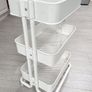 IKEA RASKOG Utility Cart White Metal Storage / Utility Trolley Image 2