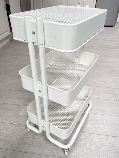 IKEA RASKOG Utility Cart White Metal Storage / Utility Trolley
