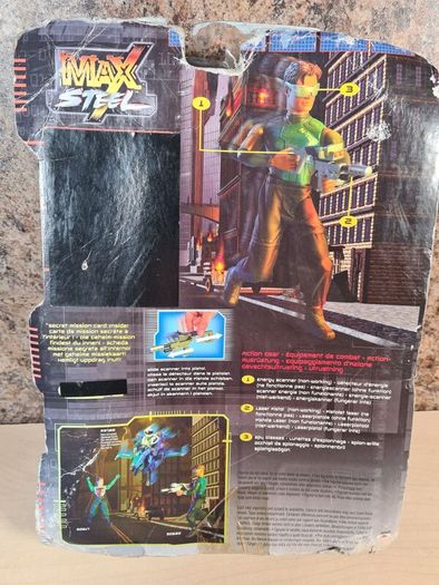 Vintage Max Steel City Agent Action Figure Mattel 2001