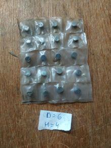 20 pcs Soviet CBN Cutting Tool Inserts 6x4 mm  Boron Nitride Composite USSR