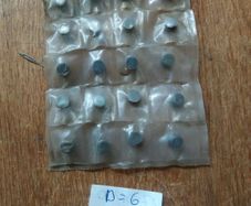 20 pcs Soviet CBN Cutting Tool Inserts 6x4 mm  Boron Nitride Composite USSR