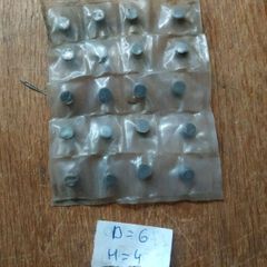 20 pcs Soviet CBN Cutting Tool Inserts 6x4 mm  Boron Nitride Composite USSR