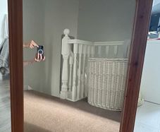 Large solid pine mirror