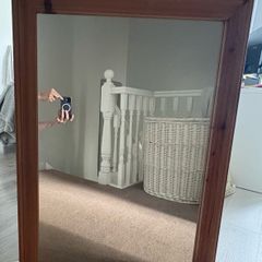 Large solid pine mirror