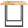 Dining Table 160x80x75 cm Solid Mango Wood Image 4