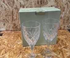 Galway Irish Crystal Renmore Goblet pair