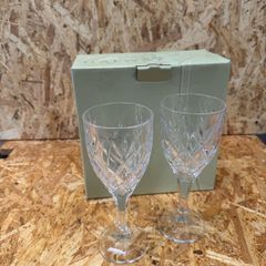 Galway Irish Crystal Renmore Goblet pair