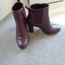 Clarks burgundy leather boots uk4 Image 2
