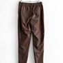 New Object Coated Trousers in Rich Chocolate Brown Image 3
