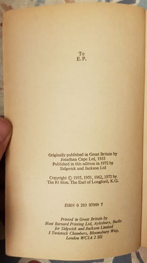 Peace By Ordeal: The Negotation Of The Anglo-Irish Treaty 1921 By Lord Longford (Frank Pakenham)
