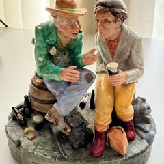 Rare Irish Dresden The Story Teller Guinness Ornament Vintage Collectible