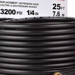 FREE SHIPPING 8M Pressure Washer Hose 1/4", 220 Bar/3200 PSI Kink Resistant High Power Washer Hose Replacement with M22 14mm Female Thread