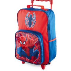Spider man wheeled bag
