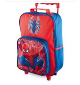Spider man wheeled bag