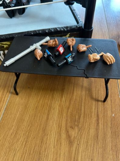 WWE arena and figures
