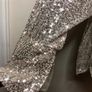 Boohoo champagne sequinned blouse (size 28) Image 4