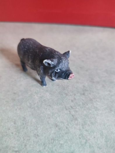 Pig Figure  Wild Boar Figurines Realistic Pig Solid Plastic Vietnamese Pig Lifelike Animal Figurine