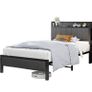 Single Bed Frame with Storage Headboard Shelf, 3ft Upholstered Image 6
