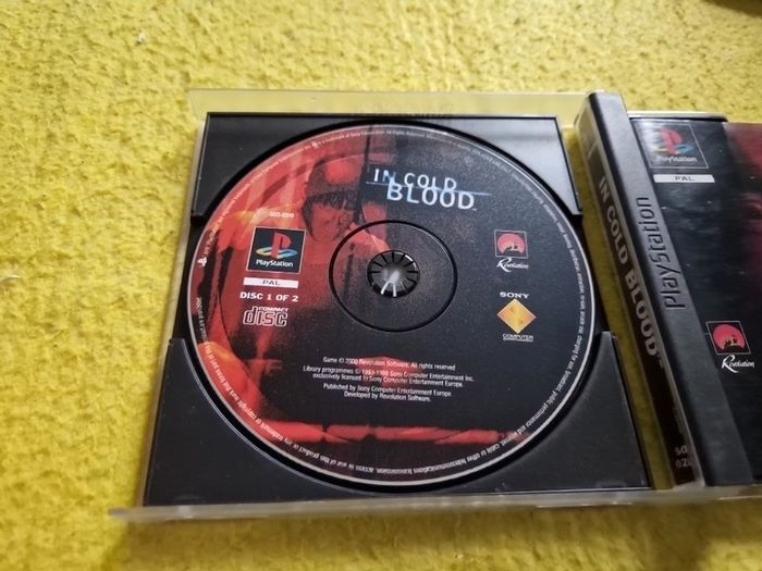In Cold Blood PlayStation1 Ps1 PlayStation2 Ps2 Games Original
