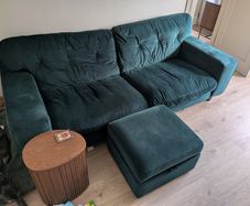 4 seater sofa and footstool