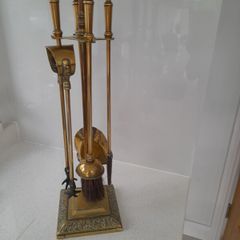 companion brass set for fireplace