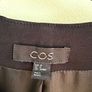 Cos black, collarless open-front longline  jacket / blazer Image 3