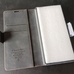 CaseMe Leather Flip case for Samsung S22 Ultra with 2 card slots