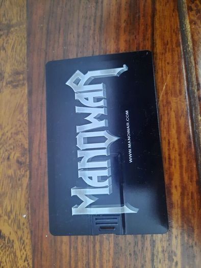 Manowar promo plastic card for The Lord Of Steel album