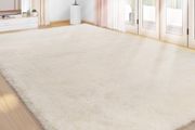 Living Room 200x300cm, Cream Area Rugs for Bedroom, Washable Anti Slip Extra Large Shaggy Soft Rug Fluffy Modern Floor Carpets Mat Beside Carpet for Kids Living Room