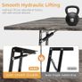 Coffee Table - 3-Partition Industrial Tables, Pull-Out Drawer, Stable Metal Frame & Hidden Storage, Centre Table for Living Room, Small Space, Home Office Image 3
