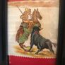 Original Spanish Bullfighting Art on Linen (11) Image 9