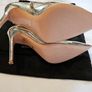 Elisabetta Franchi Spring/Summer 2024 Gold Metallic Ankle Heeled Boots Image 7