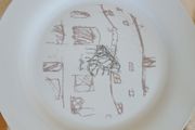 Antonio Gaudi > Set 4 Large Signed White Porcelain Dinner Plates.Barcelona 1960s.