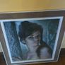 Vintage J.H. Lynch Tina Glazed Print Large 61x71cm Original Mid Century Retro Art Image 5