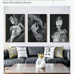 Canvas poster - Abstract Woman - 3 panels
